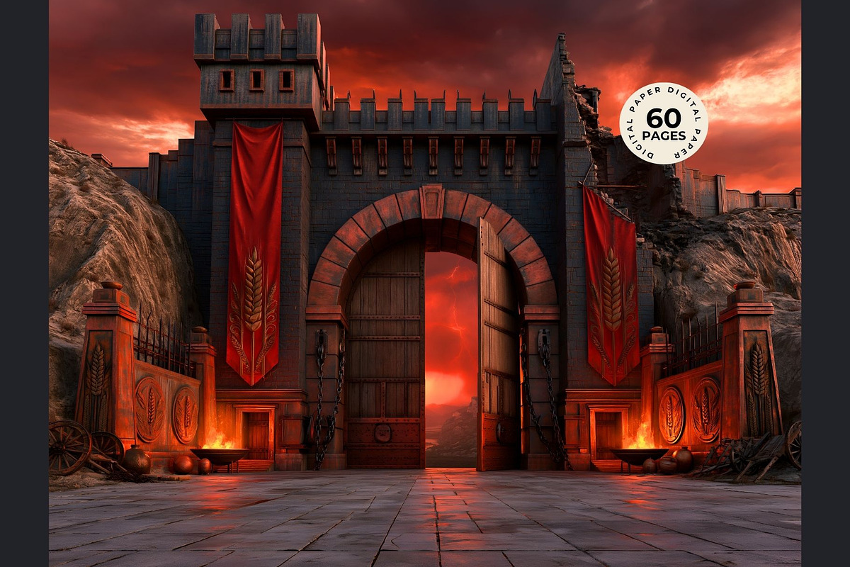 Harvest Ritual Horror RPG Backdrops, a Seasonal Illustration by ThatsDesignArt (Photo 9 of 18)