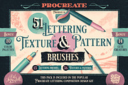 Procreate Lettering Brush Pack, a Brush Add-On by Debi Sementelli (Thumbnail 1 of 14)