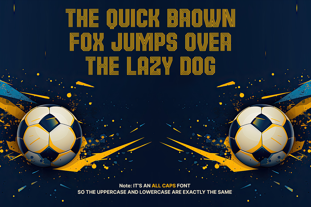 Jerzen - All Star Sport Fonts, a Sans Serif Font by Konstantine Studio (Photo 2 of 4)