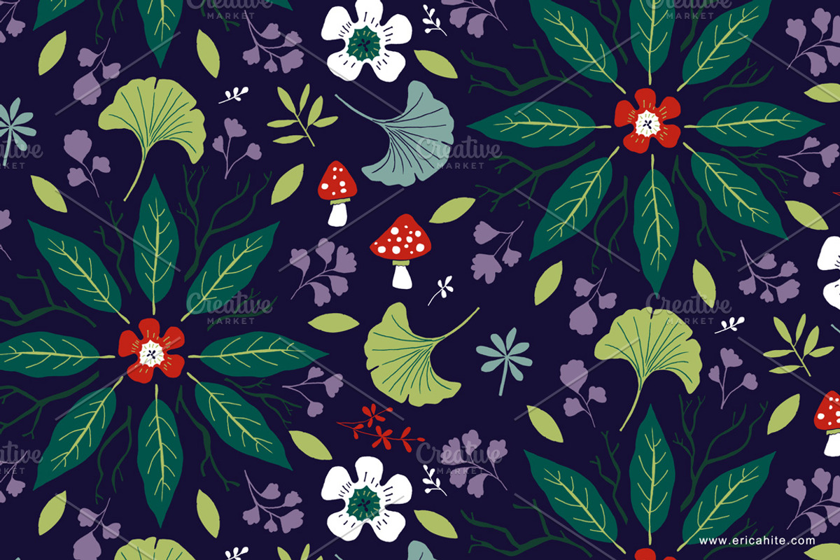 Nature Mandala: Clip Art & Pattern, an Illustration by Erica Hite (Photo 2 of 3)