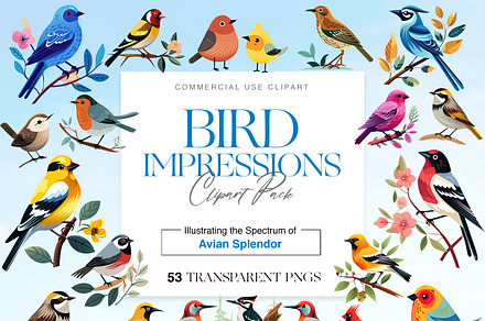 Watercolor Bird Clipart, Sparrow PNG, an Animal Illustration by BrushstrokeArtGB
