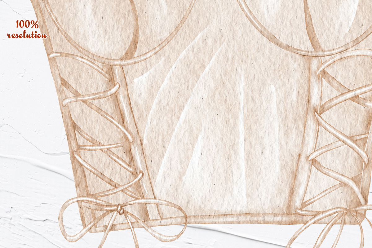 Lingerie Watercolor Collection, an Object Illustration by BarvArt (Photo 6 of 9)