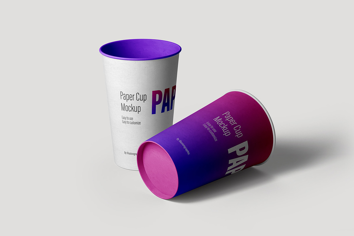 Paper Cup Mockup - 12 Views, a Cups & Container Mockup by Illusiongraphic (Photo 13 of 29)