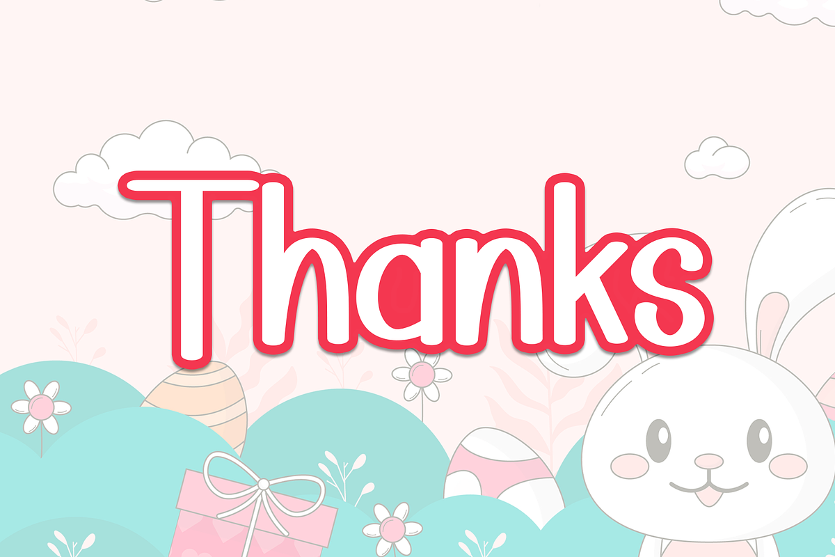 Cute Bunny | Script Font, a Script Font by Scratchones (Photo 9 of 9)