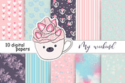 My Weekend Pattern | Pastel Paper, a Pattern Graphic by GlamArtZhanna (Thumbnail 1 of 3)