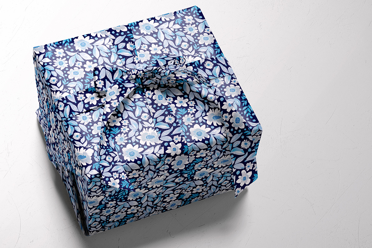 Blue, white and navy, a Pattern Graphic by Anya-D (Photo 5 of 7)