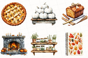 Watercolor September End Clipart, an Illustration by OK Design (Thumbnail 5 of 5)