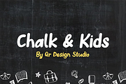 Halodex Kochalk - Kids & Chalk Font, a Handwritten Font by QR Design Studio (Thumbnail 2 of 6)