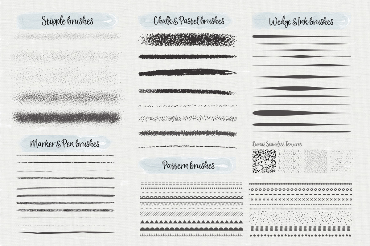 Big Illustrator Brushes Pack, a Brush Add-On by Mels Brushes (Photo 2 of 2)