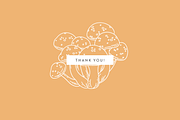 Toadstools Vector Illustrations, a Decorative Illustration by Emma Webb Studio (Thumbnail 7 of 7)