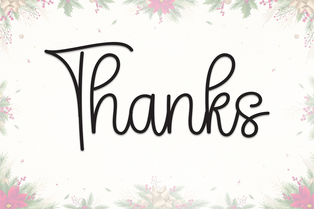 Christmas | Script Font, a Handwritten Font by Scratchones (Photo 9 of 9)