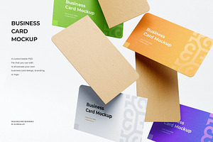 Customizable Business Card Mockup, an Advertising Mockup by zpackcreative