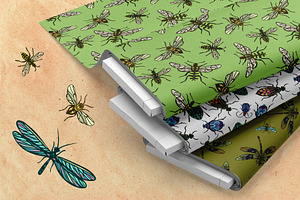 Boho Insects. Elements&patterns