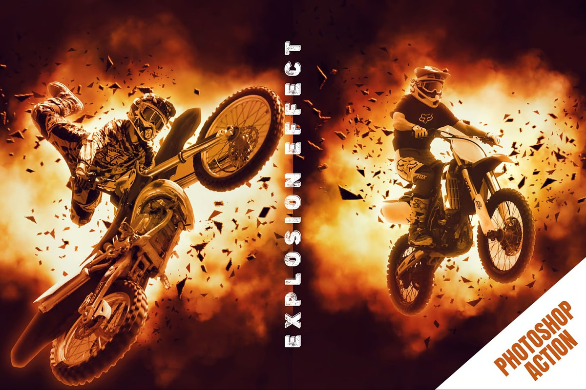 Explosion Effect Photoshop Action, an Action Add-On by Hubzway (Photo 1 of 10)