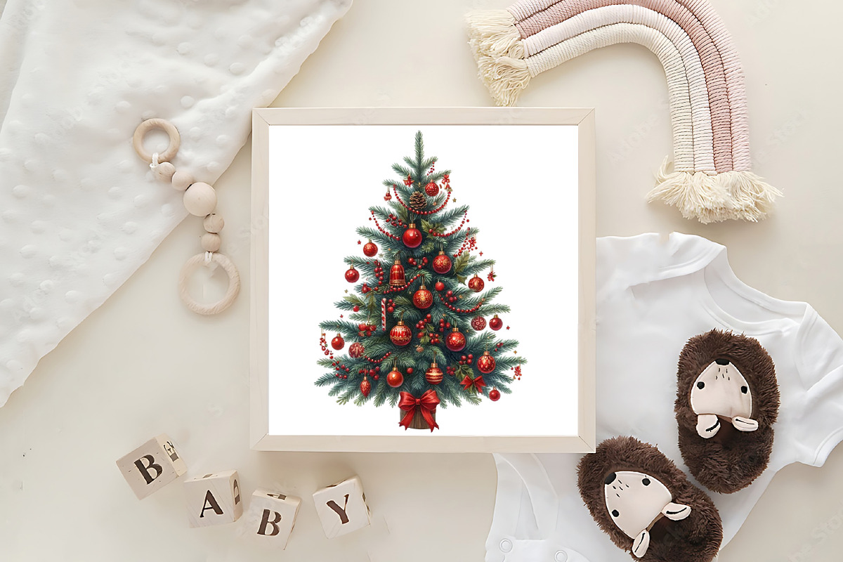 Christmas tree Png, an Illustration by Designking (Photo 4 of 4)