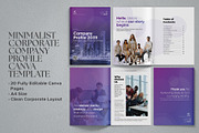 Minimalist Corporate Company Profile, a Brochure Template by Oshin Design (Thumbnail 1 of 6)
