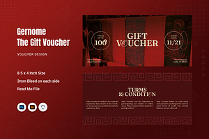 Gernome - Gift Voucher, a Print Template by Fannan Studio