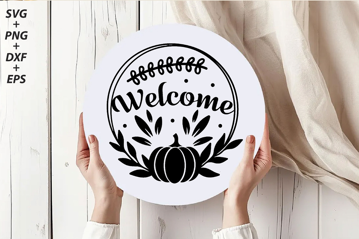 Fall Round Sign Svg Bundle, a Seasonal Illustration by Libby Wishes (Photo 6 of 11)