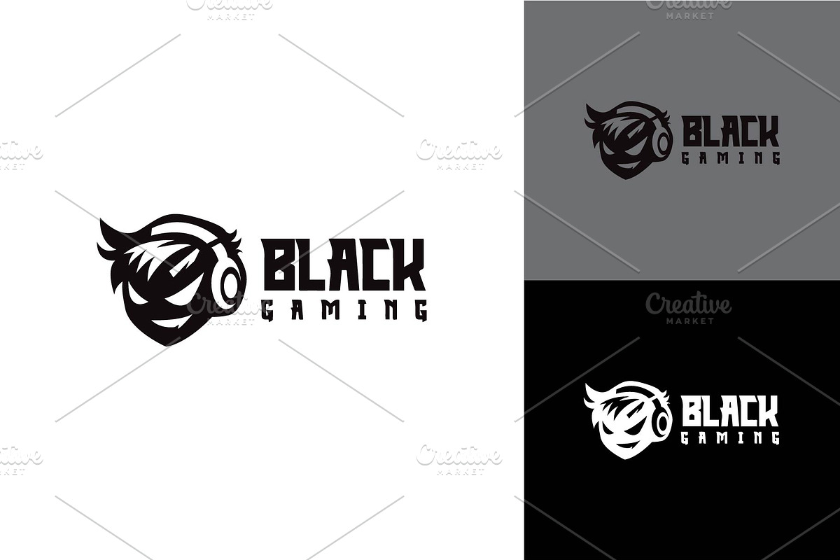 Black Gaming Logo, a Branding & Logo Template by zaqilogo