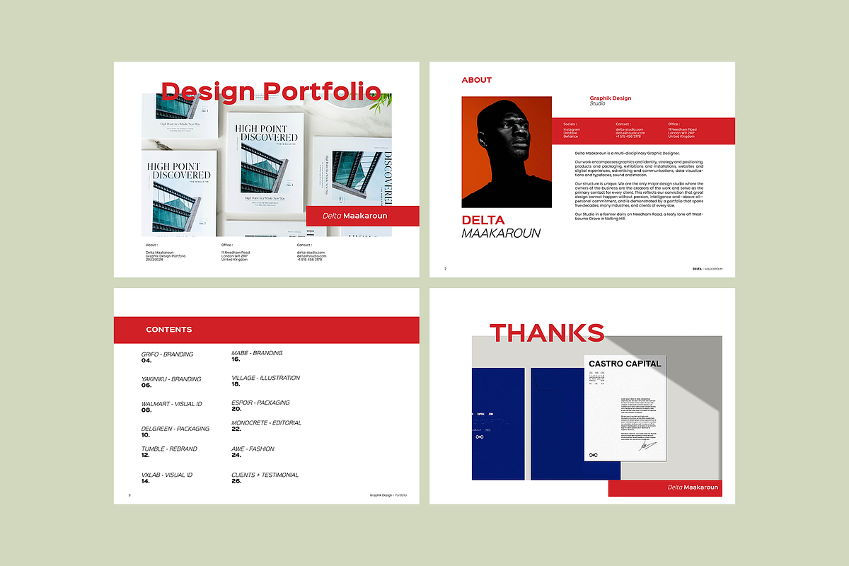 Multipurpose Portfolio Template, a Marketing Template by Bervisual (Photo 2 of 6)