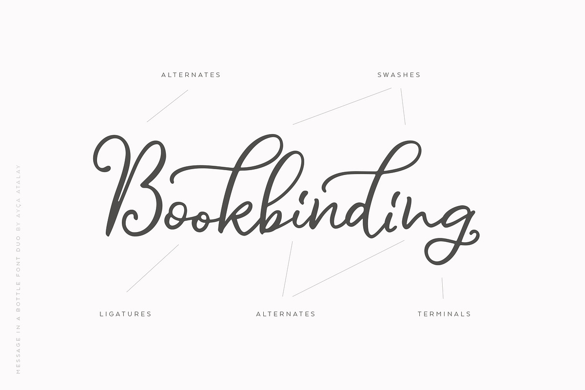 Message In A Bottle Font Duo, a Script Font by Ayca Atalay (Photo 11 of 19)
