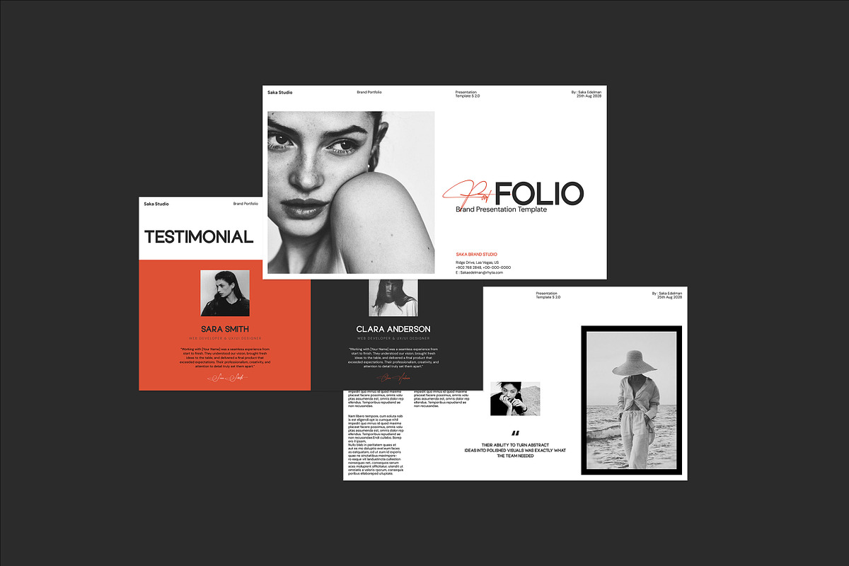 SAKA | Brand Portfolio Template, a Presentation Template by Graphpexel (Photo 3 of 10)