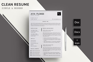 Clear Resume/CV Template-11