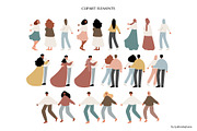 coastal landscape creator clipart, a Person Illustration by LyubovZaytseva (Thumbnail 3 of 18)