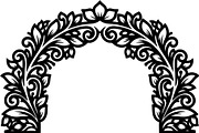 Vintage Ornamental Arch Frame Vector, a Decorative Illustration by Designer_Momina (Thumbnail 4 of 21)