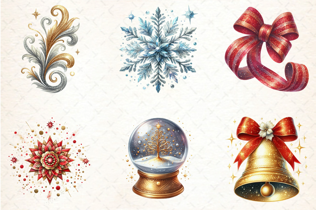 Christmas Glitter and Shimmer, an Illustration by DreamCafeArt (Photo 5 of 8)