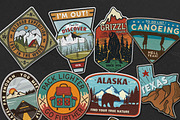 Retro Camp Adventure Badges Kit, a Branding & Logo Template by JeksonGraphics (Thumbnail 8 of 12)