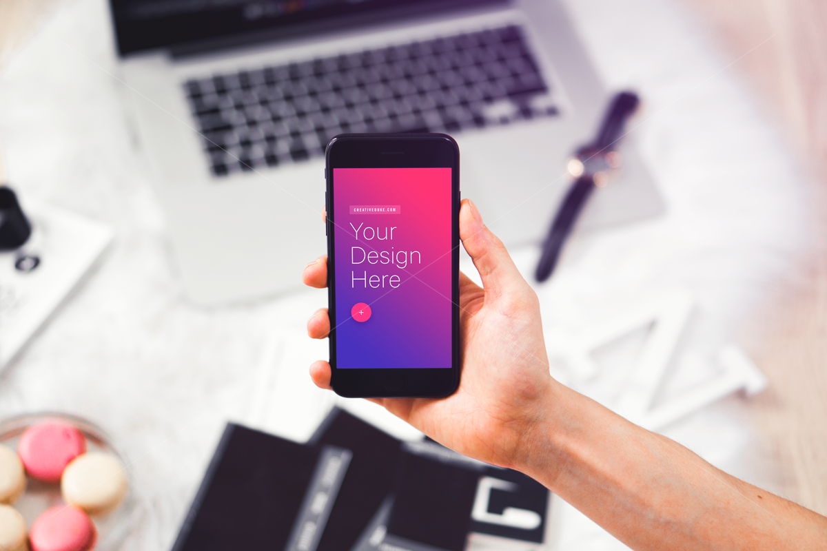 9 PSD Mockups iPhone Indoor, an iPhone Mockup by Pierre Borodin (Photo 4 of 5)