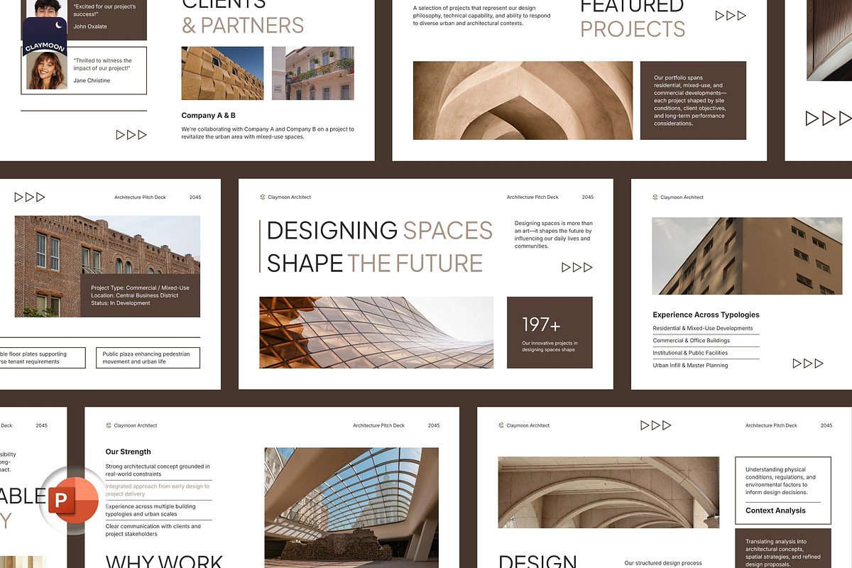 Architecture Pitch Deck, a Presentation Template by Claymoon Lab (Photo 2 of 7)
