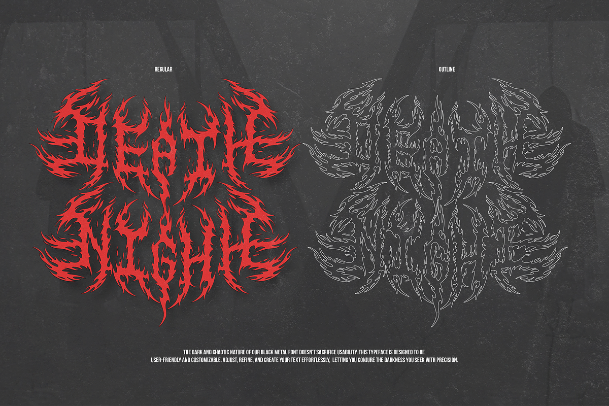 Vornath | Black Metal Font, a Blackletter Font by Denustudios (Photo 6 of 12)