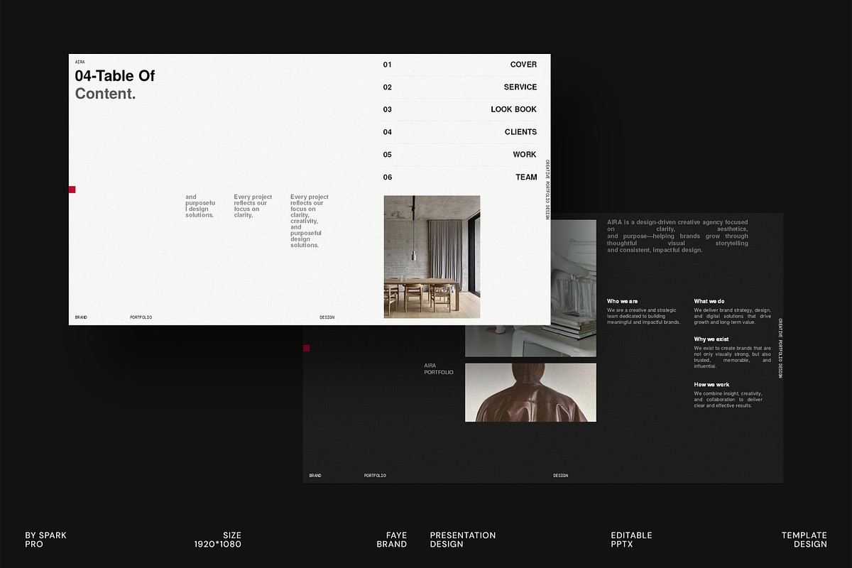 AIRA | Portfolio Design, a Presentation Template by SparkPro (Photo 3 of 11)