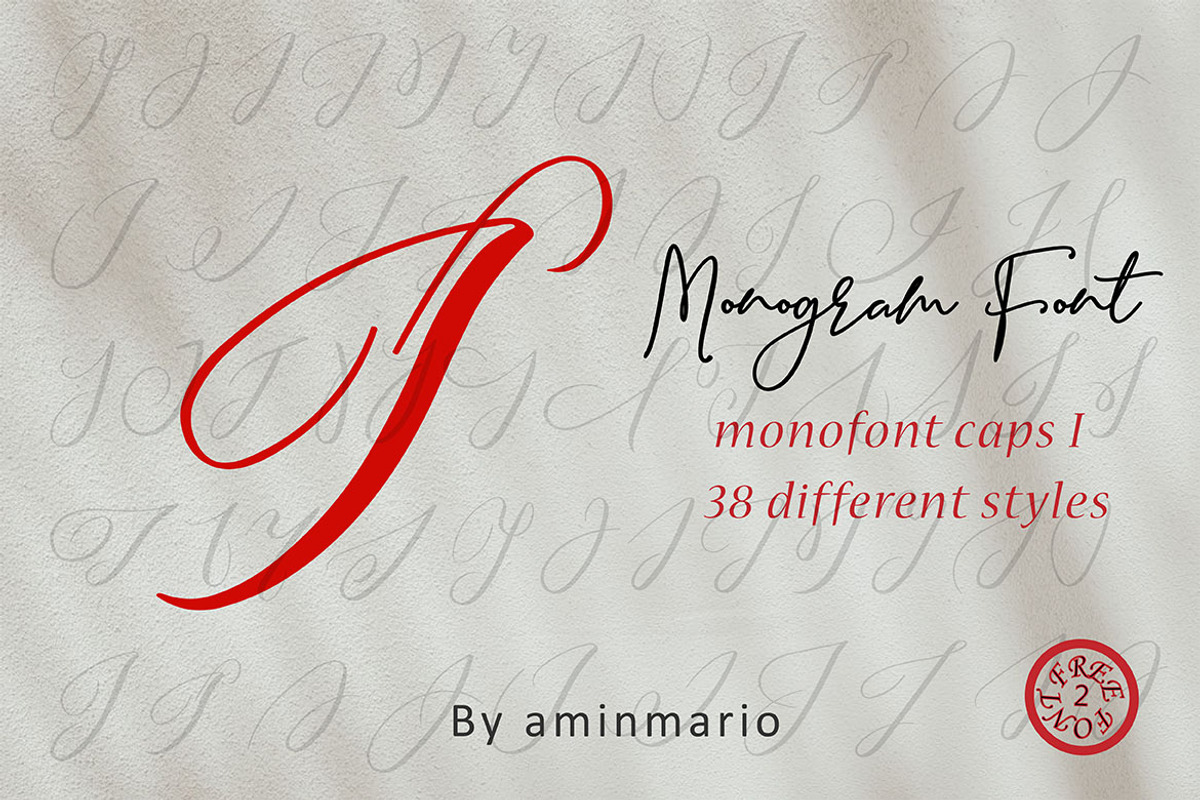 MONOGRAM I - Monofont caps I preview 7