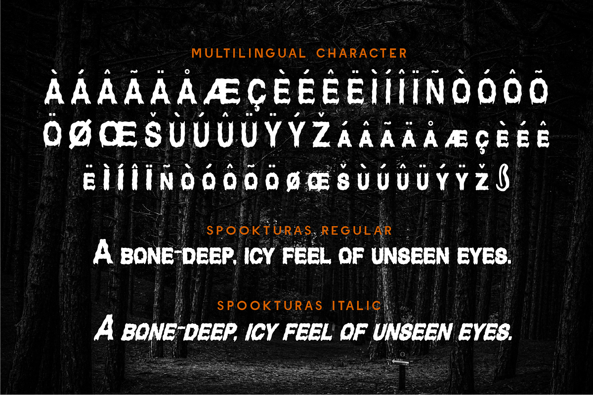 Spookturas - Horror Melted Display, a Sans Serif Font by Indotype Foundry (Photo 7 of 10)