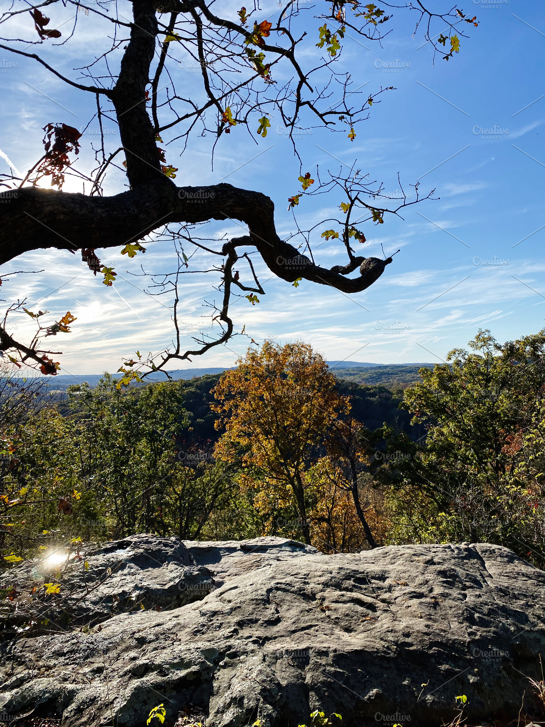 Autumn landscape at Garden of the Gods in Colorado Springs with a rugged rock l, a Nature Photo by AS photostudio