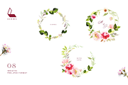 4-in-1 Watercolor Floral Bundle 03, an Illustration by Karma (Thumbnail 7 of 33)