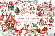 Sweet Christmas Clipart Bundle, a Seasonal Illustration by ClipArtCharm (Thumbnail 1 of 6)