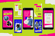 Grunge Fashion Instagram Set, a Social Media Template by Aiyari Graphic (Thumbnail 5 of 5)