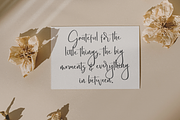 Bliss Serenity, a Script Font by BearyType Studio (Thumbnail 5 of 6)