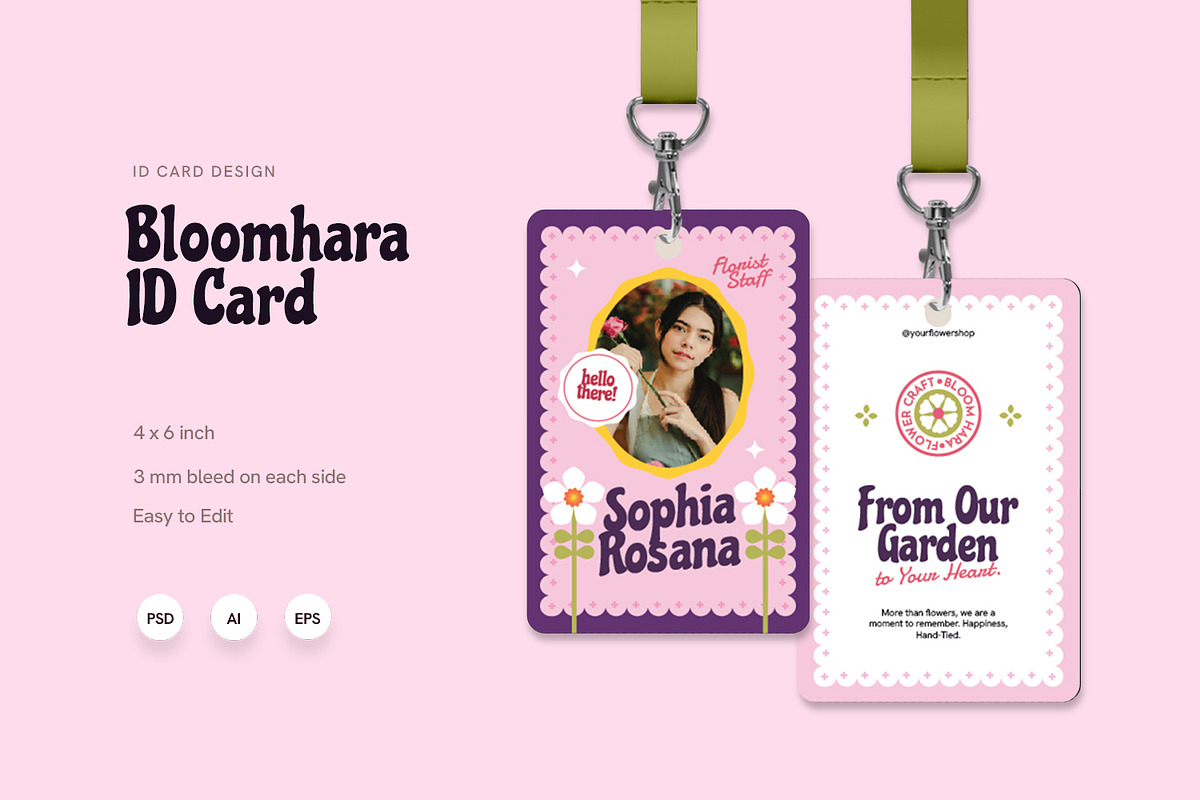 Bloomhara - ID Card, a Card Template by Fannan Studio (Photo 1 of 3)