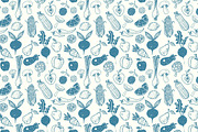 Fruits and vegetables doodles, a Food Illustration by Elina_Li (Thumbnail 14 of 20)
