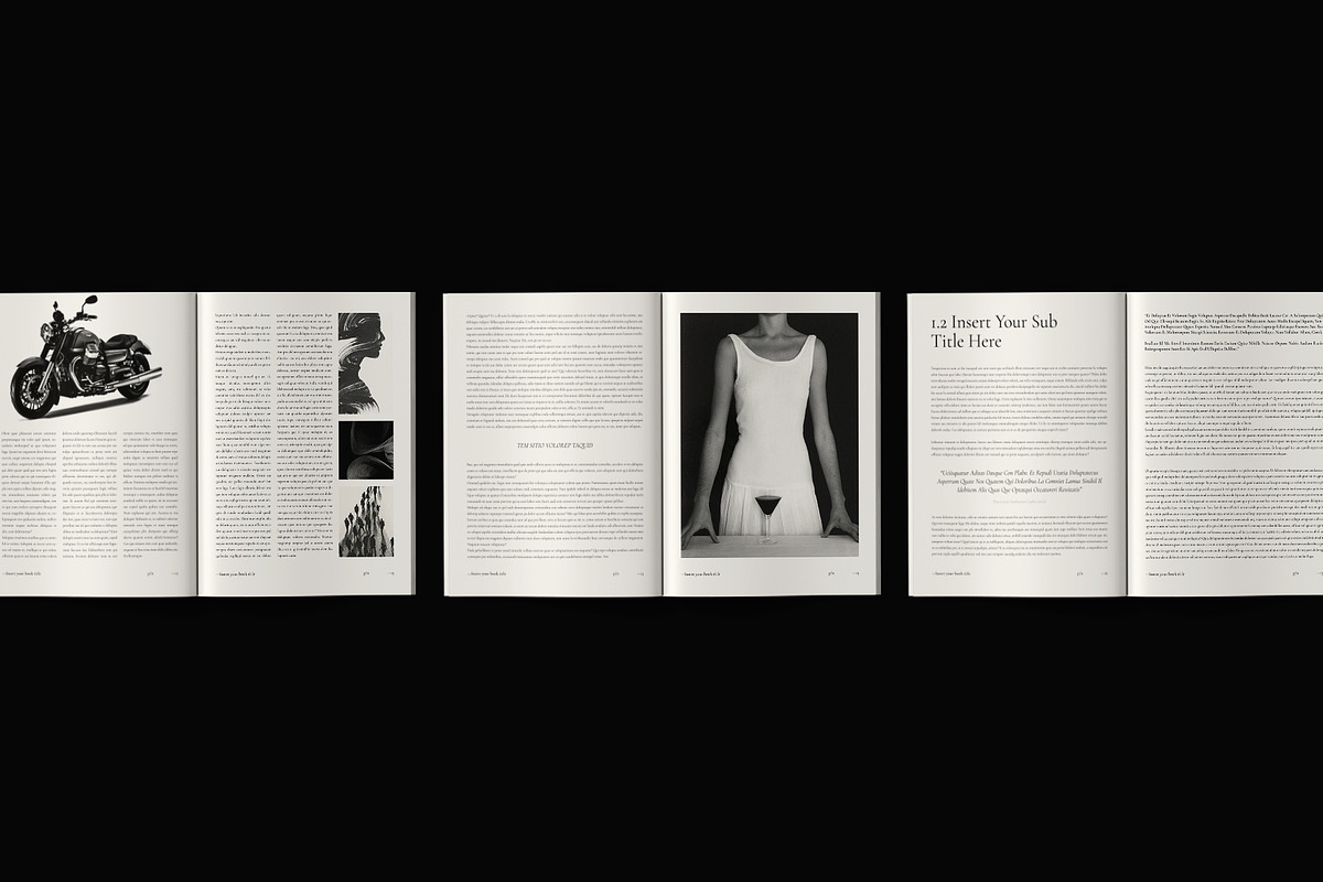 Book Title Layout Design Template, a Brochure Template by ArtisanaAura (Photo 6 of 21)