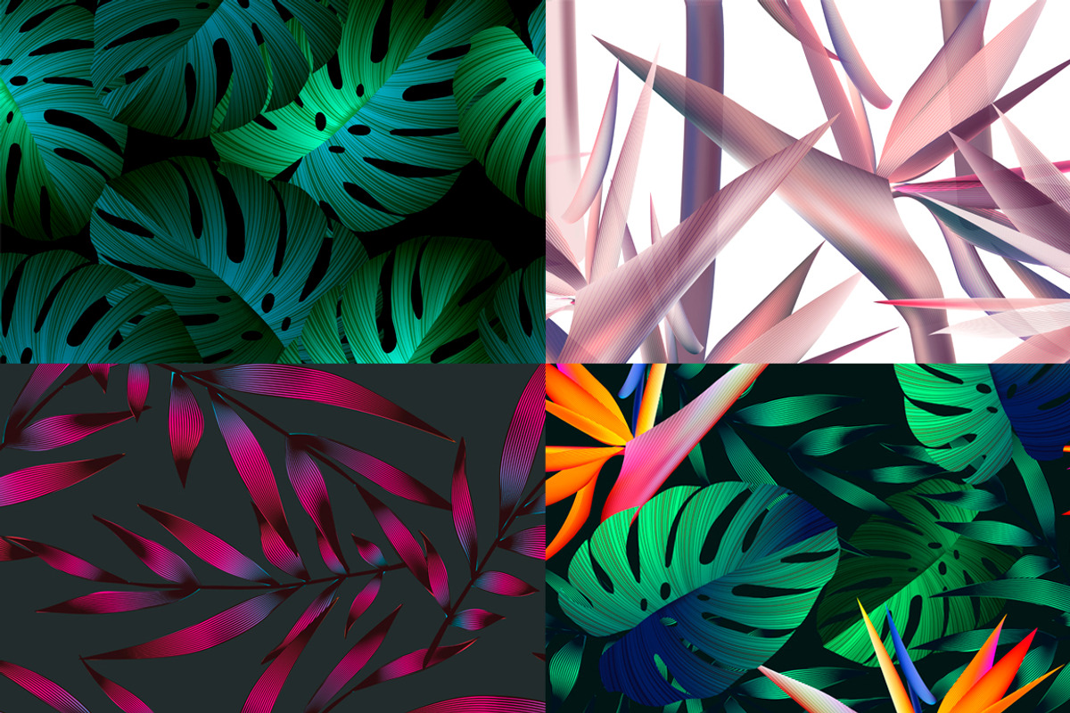 8 tropical seamless pattern., a Pattern Graphic by zeffir (Photo 2 of 4)