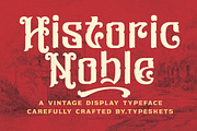 Historic Noble - Vintage Display, a Font by Typeskets (Thumbnail 1 of 8)