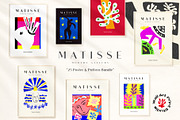 Matisse Modern Gallery 2, a Background Graphic by Wall Art Print Studio (Thumbnail 1 of 11)