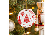 Ceramic Ornament Mockup, a Merchandise Mockup by EmpaviMockups (Thumbnail 4 of 4)