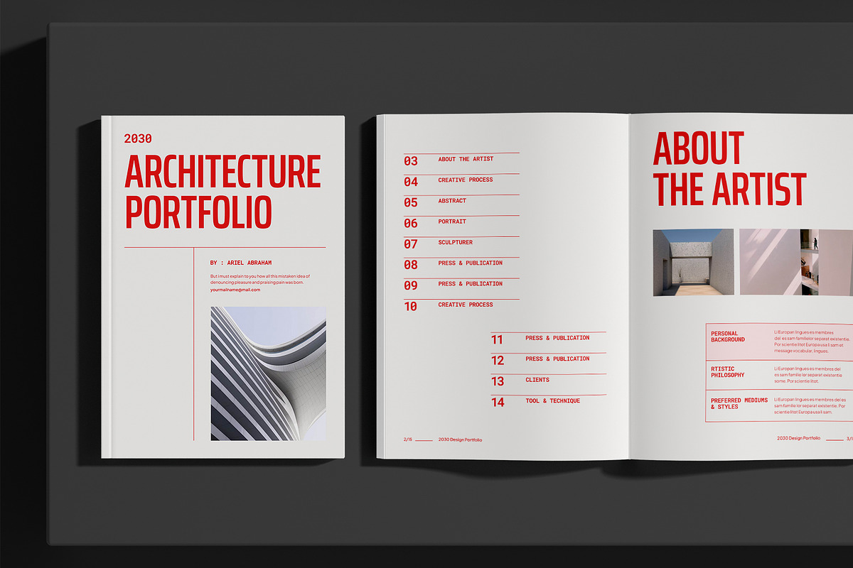 Clean Minimalist Portfolio preview 2